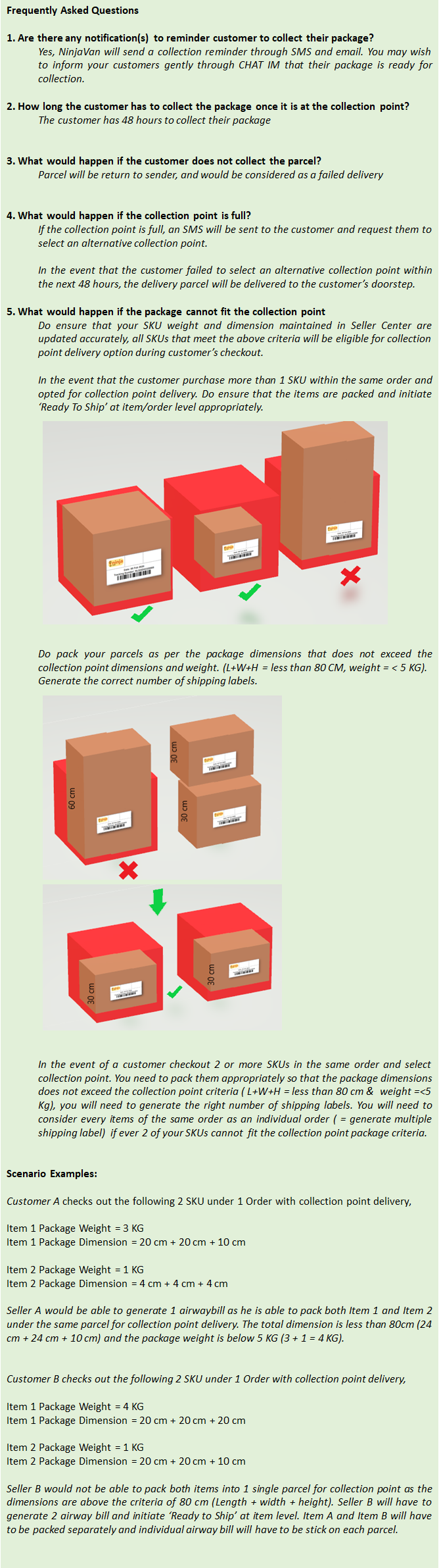How do I enable collection point on my SKU? Lazada Seller Center
