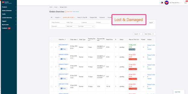 How Can I Track The Status Of Lost And Damage Packages Lazada Seller