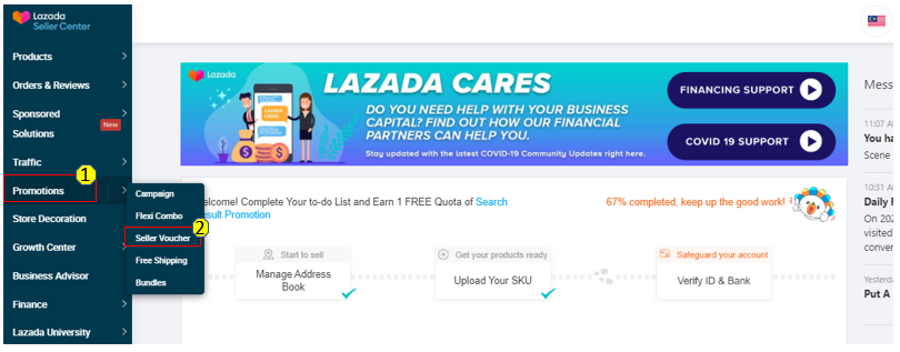 Guidelines For Promotion Tools Seller Voucher Lazada Seller Center