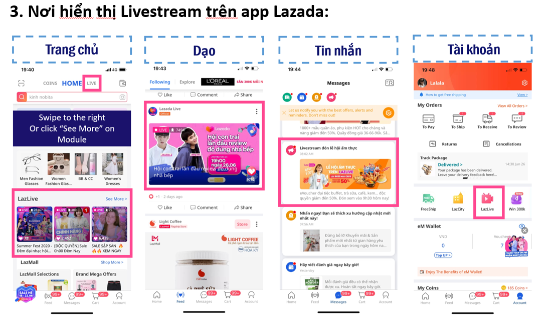 Tính năng Lazlive| Lazada Seller Center