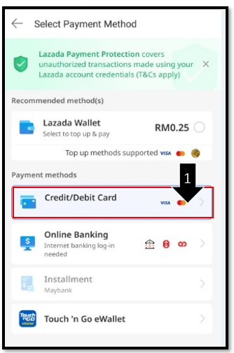 How do I add a credit/debit card?