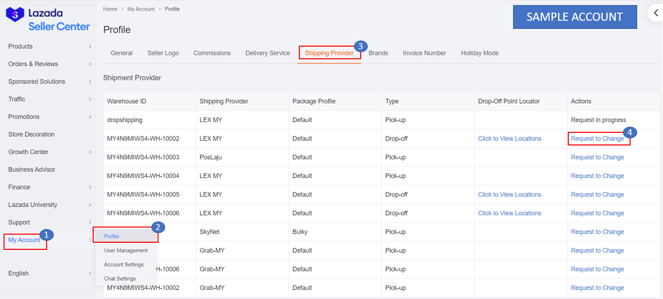 How Do I Request Shipping Provider Change On Seller Center Lazada Seller Center