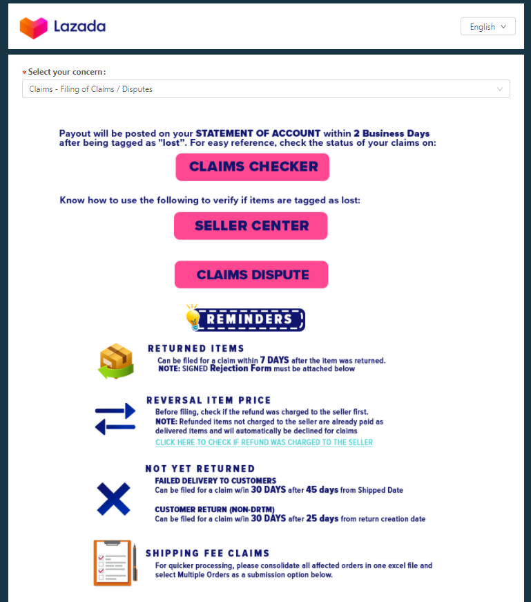 How To File Shipping Fee Dispute Lazada Seller Center