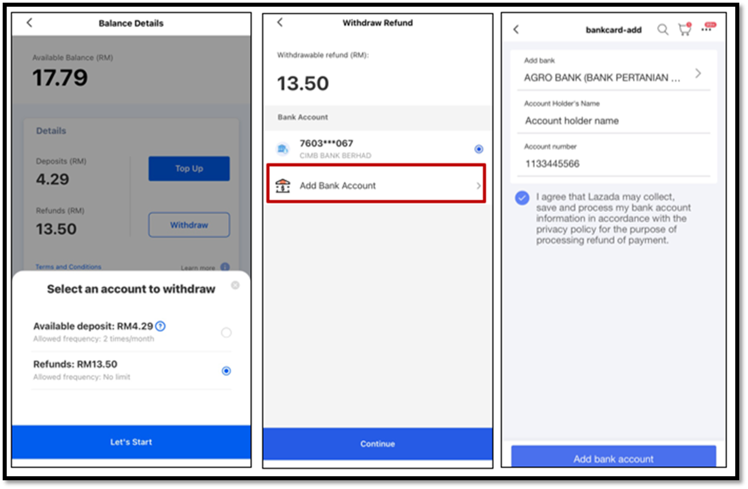 Can I Withdraw My Available Balance From Refund Section In Lazada Wallet