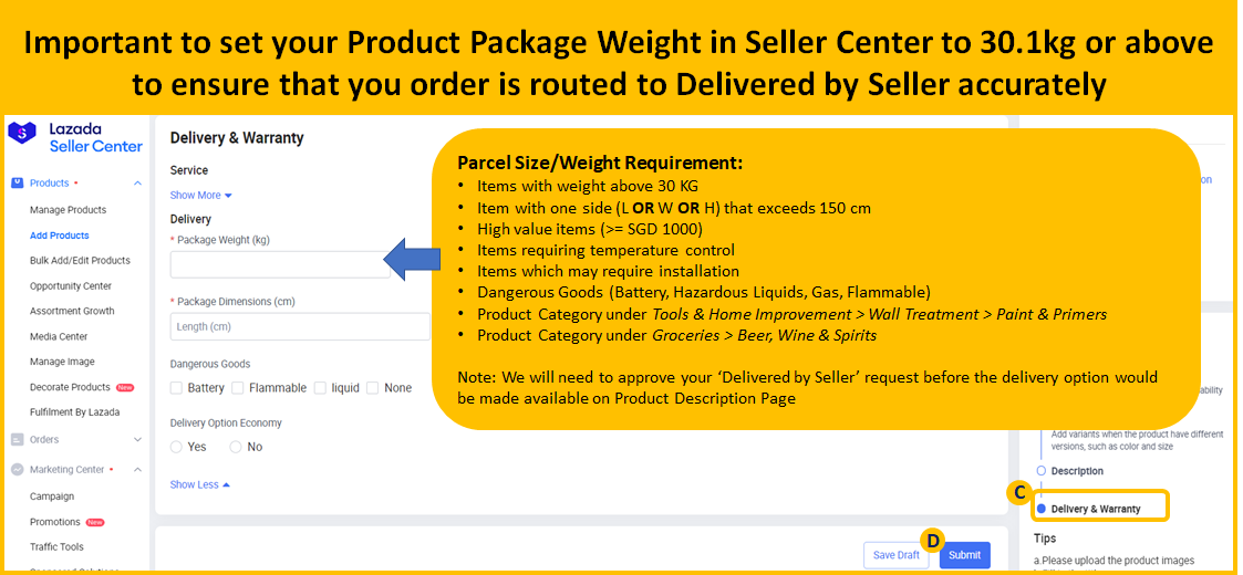 What Is Delivered By Seller Lazada Seller Center