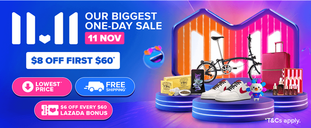 Lazada 11 11 One Day Biggest Sale Happiness With Seventeen Youtube