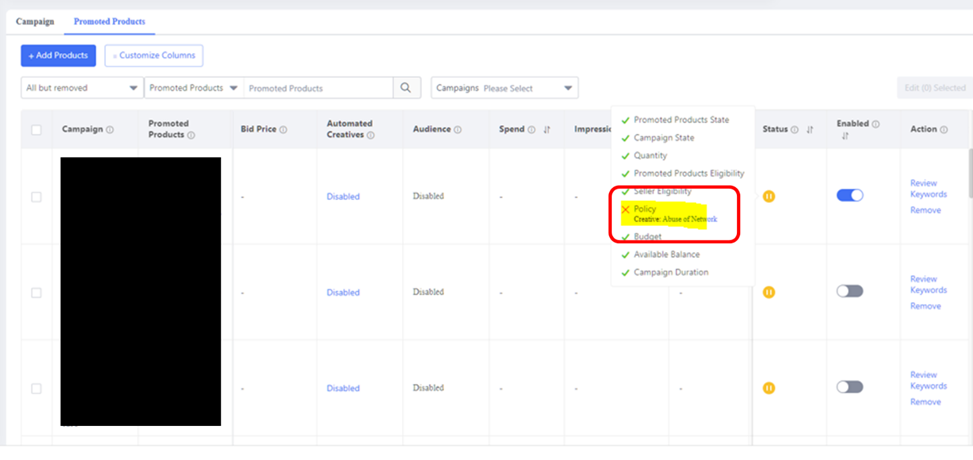 Incorrect usage of sponsor solution illustration and examples lazada 