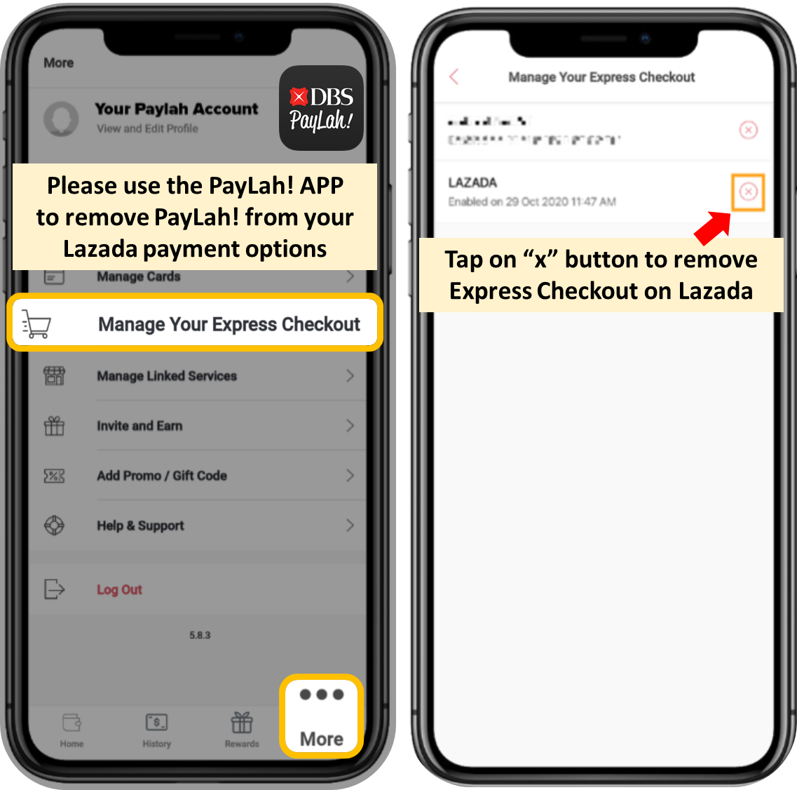 How do I disable the PayLah! Express Checkout method? | Lazada