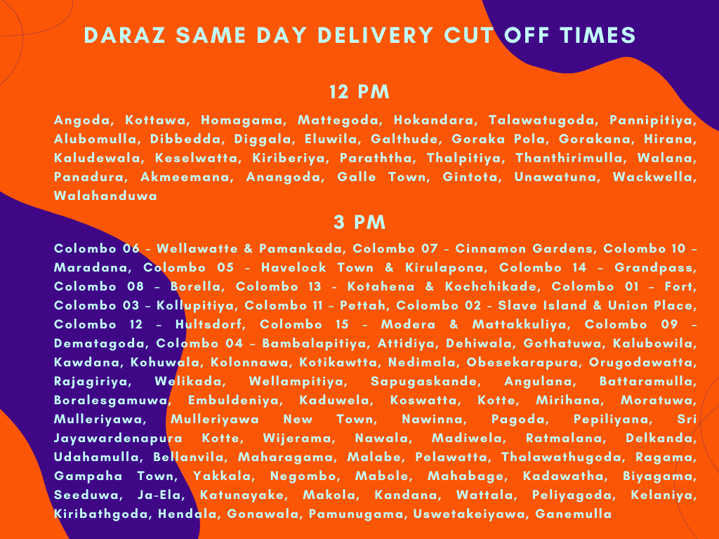 Daraz Express  Same Day Delivery 
