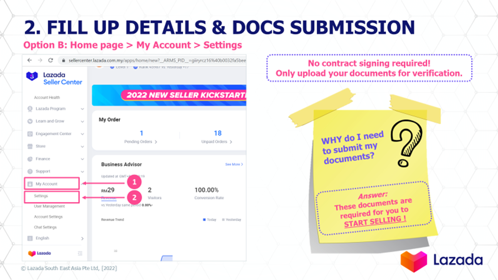 Chapter 1 How To Submit Documents To Start Selling Lazada Seller Center