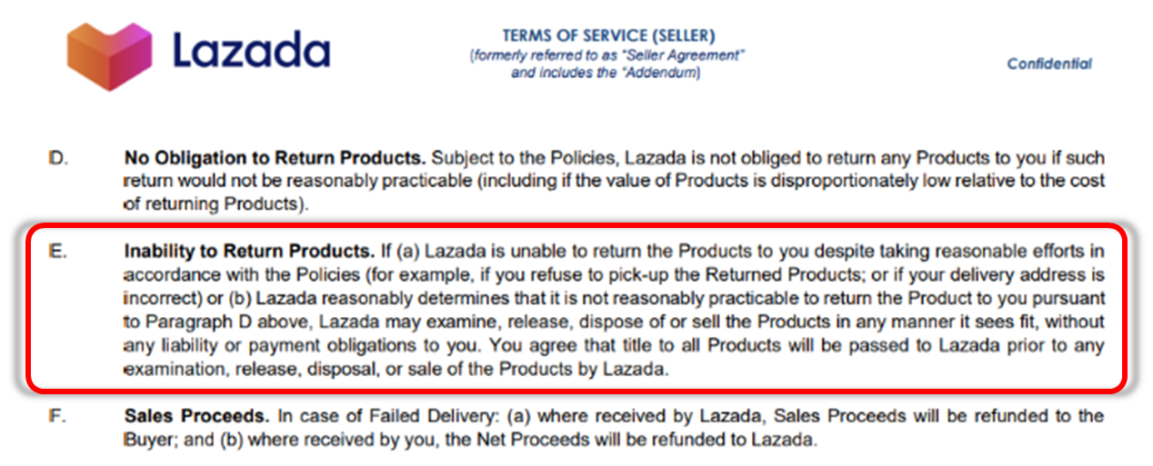How can I update my return address? Lazada Seller Center