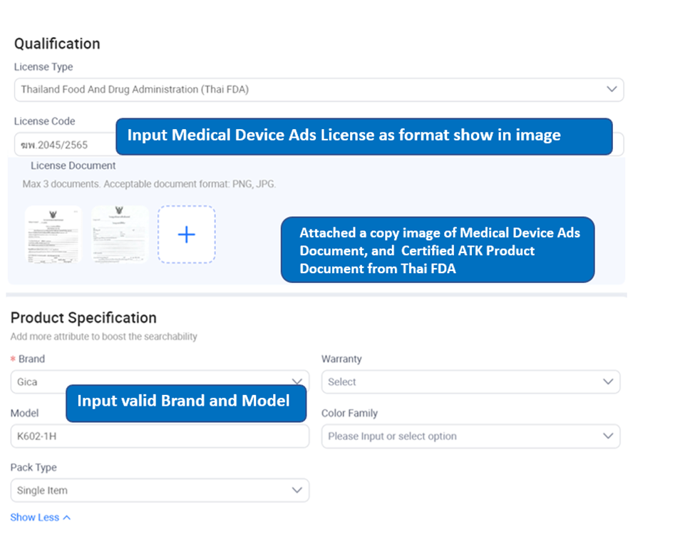 Product Listing Guideline for Antigen Test Kit (ATK) Lazada Seller Center