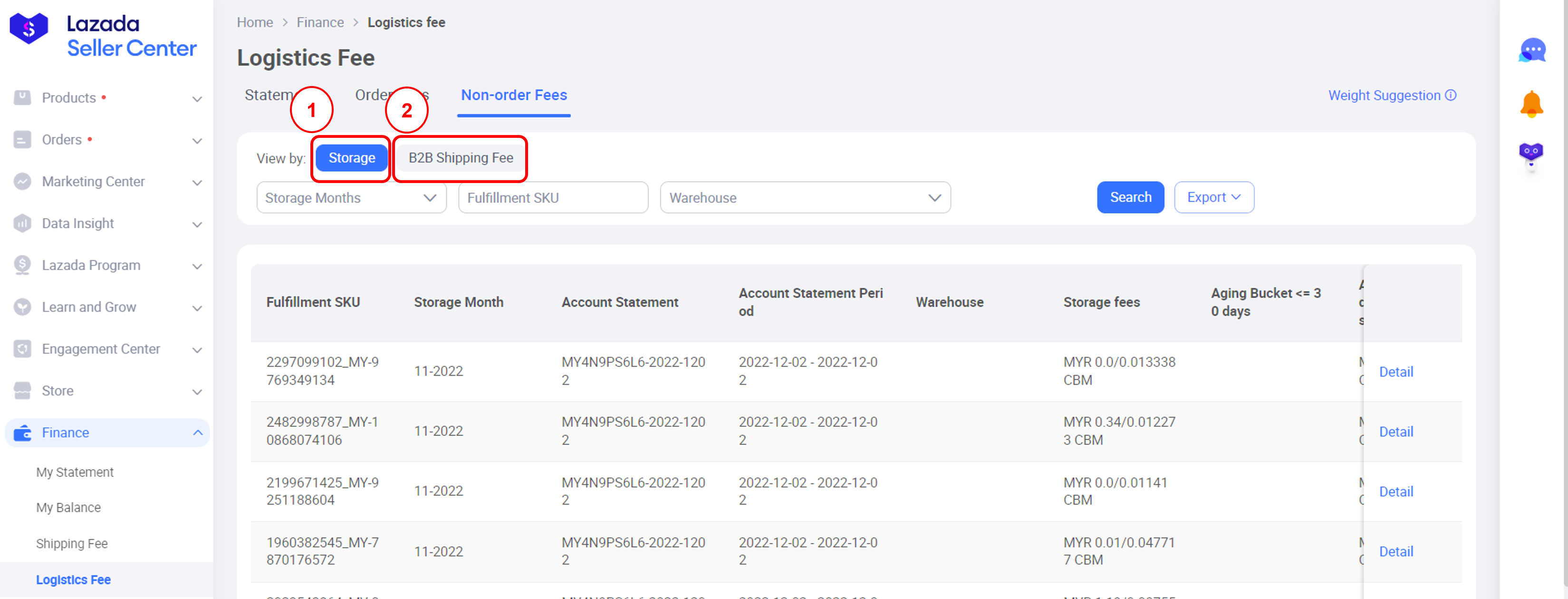 Shipping Fees revamp Logistic Fees Lazada Seller Center